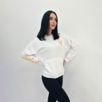 Демисезонный женский худи с принтом "Seed" 46/48, Белый