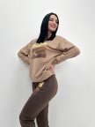 Двухцветный костюм женский "Nopeday" 46/48, Капучино+шоколадный