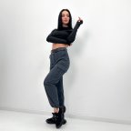 Брюки карго женские с карманами "Urban" 46, Графит