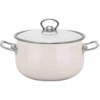 Кастрюля эмалированная Idea Home White 6832894 24 см 6.5 л белая