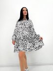 Свободное платье с длинным рукавом "Lichi" 42/44, Белый