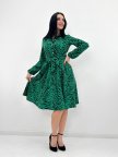 Платье в зебровый принт "Kate" 42/44, Зеленый