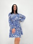 Свободное платье с длинным рукавом "Lichi" 42/44, Синий