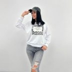 Женский свитшот с принтом зебры "Wild" 46/48, Белый