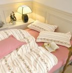 Постельное белье полуторное Dushka Home Сатин 20412 160х215 см