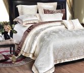 Постельное белье семейное Tiare Сатин Жаккард 2427-S 210х143х2 см