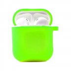 Силиконовый футляр с микрофиброй для наушников Airpods 1/2