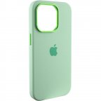 Чехол Silicone Case Metal Buttons (AA) для Apple iPhone 13 Pro (6.1")