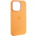 Чехол Silicone Case Metal Buttons (AA) для Apple iPhone 14 Pro (6.1")