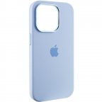 Чехол Silicone Case Metal Buttons (AA) для Apple iPhone 14 Pro (6.1")