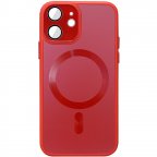Чехол TPU+Glass Sapphire Midnight with MagSafe для Apple iPhone 12 (6.1")