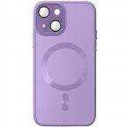 Чехол TPU+Glass Sapphire Midnight with MagSafe для Apple iPhone 14 (6.1")