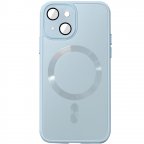 Чехол TPU+Glass Sapphire Midnight with MagSafe для Apple iPhone 14 (6.1")