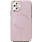 Чехол TPU+Glass Sapphire Midnight with MagSafe для Apple iPhone 12 (6.1")