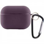Силиконовый футляр с микрофиброй для наушников Airpods 3