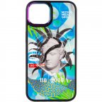 TPU+PC чехол Funny pictures with MagSafe для Apple iPhone 13 (6.1")