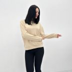 Свитшот женский однотонный "Kaplan" 42/44, Бежевый
