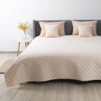 Покрывало евро ТЕП Velour Ромб круглый 4-00517-28760 220х240 см персиковое