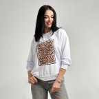 Свитшот с леопардовым принтом "Feline"