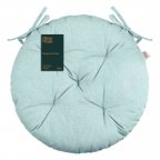Подушка на стул круглая Ardesto Oliver ART-03-OT 40 см бирюзовая