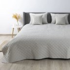 Покрывало евро ТЕП Velour Ромб круглый 4-00518-22427 240х260 см светло-серое