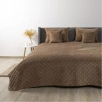 Покрывало евро ТЕП Velour Ромб круглый 4-00517-22385 220х240 см капучино