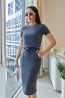 Костюм с юбкой миди "Sunstyle" 42/44, Графит