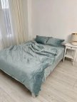 Постельное белье плюшевое евро Dushka Home 20842 200х220 см бирюзовое