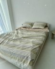 Постельное белье евро Dushka Home Сатин 20818 200х220 см