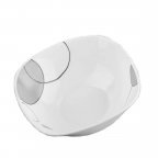 Салатник Vittora Серые пузыри square V-190Sgb 19  см белый