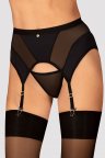 Пояс для панчох Obsessive Chic Amoria Чорний M/L