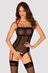 Боді з вирізом Obsessive Glandez otwarte Чорне M/L