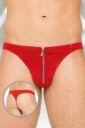 Чоловічі труси-стрінги з блискавкою Softline Thongs 4501, Червоний, XL