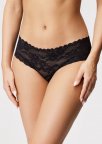 Мереживні безшовні трусики сліпи Julimex Bellie, Чорний, XL