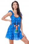 Сорочка Anais Aster Merry Christmas Синя L/XL