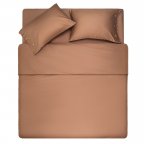 Простынь на резинке Ardesto Mix MatСh ART1620FSH 160х200+30 см коричневая