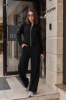 Прогулочный костюм женский с брюками палаццо "Alicante" 42/44, Черный