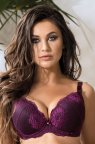 Бюстгальтер формований із щільним пуш-ап Dama Kier Fiore Баклажан 70C