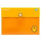 Папка-конверт А4 YES Line Friends 492081 24х34 см желтая