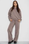 Спортивный костюм женский на флисе, цвет мокко, 241R2001-2