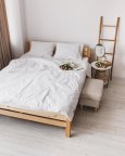 Постельное белье евро Dushka Home Вареный хлопок 20942 200х220 см белое