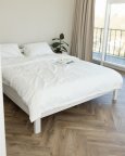 Постельное белье полуторное Dushka Home Сатин Люкс 20979 160х215 см белое