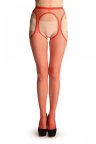 Сітчасті панчохи із поясом Gabriella Strip Panty 151 Червоний 1/2