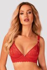 Бюстгальтер із ущільненою чашкою Obsessive Belovya, Червоний, XL, 2XL, XL/XXL
