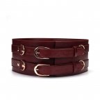 Пояс для бондажу Liebe Seele Wine Red Waist Cuff Бордовий L