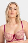 Бюстгальтер з м'якою чашкою Samanta Irina A142 Тілесний-фуксія 80D