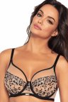 Бюстгальтер м'який Ava Retro AV 2061 Тілесно-чорний 85D