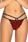 Трусики бразиліана Obsessive Sugestina, Бордовий, S, M, S/M