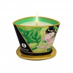 Массажная свеча с афродизиаками Shunga Massage Candle (170 мл), Зелений чай