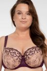 М'який бюстгальтер з повною чашкою Samanta Perla A922, Баклажановий, 75J, 75J